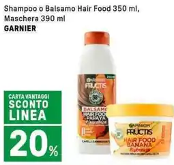 Iper La Grande Shampoo o Balsamo Hair Food , Maschera GARNIER offerta