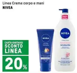 Iper La Grande Linea Creme corpo e mani NIVEA offerta
