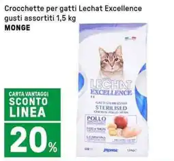 Iper La Grande Crocchette per gatti Lechat Excellence MONGE offerta