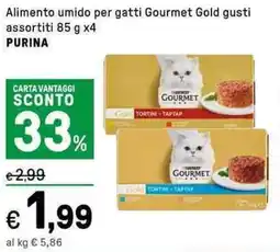 Iper La Grande Alimento umido per gatti Gourmet Gold PURINA offerta