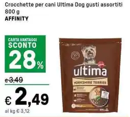 Iper La Grande Crocchette per cani Ultima Dog AFFINITY offerta