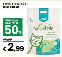 Iper La Grande Lettiera vegetale BEST FRIEND offerta