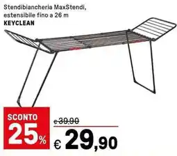 Iper La Grande Stendibiancheria MaxStendi, estensibile fino a 26 m KEYCLEAN offerta