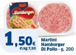 Sigma Martini Hamburger DI Pollo offerta