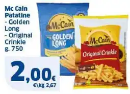 Sigma Mc Cain Patatine Golden Long - Original Crinkle offerta
