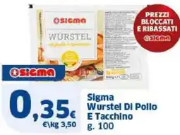 Sigma Sigma Wurstel Di Pollo E Tacchino offerta