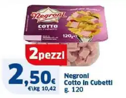 Sigma Negroni Cotto In Cubetti offerta