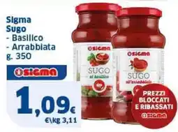 Sigma Sigma Sugo Basilico - Arrabbiata offerta