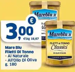 Sigma Mare Blu Filetti Di Tonno offerta