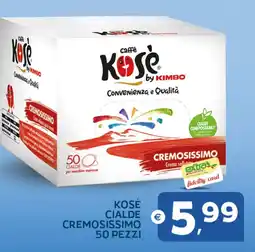 Extra Supermercati Kosé cialde cremosissimo 50 pezzi offerta