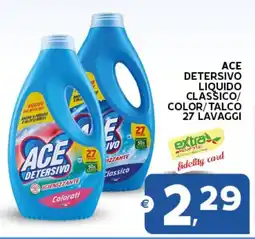 Extra Supermercati Ace detersivo liquido classico/ color/talco offerta