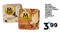 Extra Supermercati Algida magnum billionaire/ choco cookie/ double cherry/ double hazelnut offerta