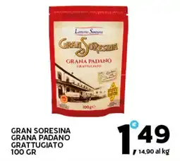 Extra Supermercati Gran soresina grana padano grattugiato offerta