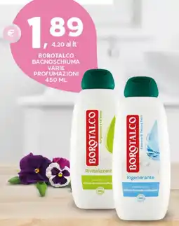 Extra Supermercati Borotalco bagnoschiuma varie profumazioni offerta
