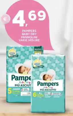Extra Supermercati Pampers baby dry pannolini offerta