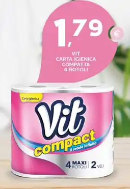 Extra Supermercati Vit carta igienica compatta 4 rotoli offerta