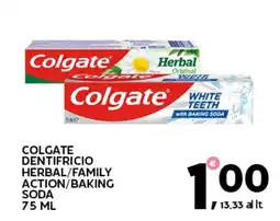 Extra Supermercati Colgate dentifricio herbal/family action/baking soda offerta