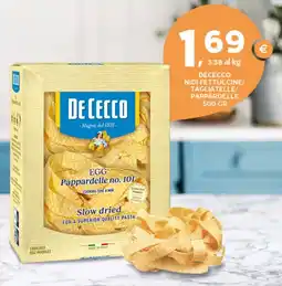 Extra Supermercati Dececco nidi fettuccine/ tagliatelle/ pappardelle offerta