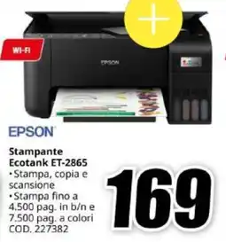 MediaWorld EPSON Stampante Ecotank ET-2865 offerta