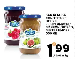 Extra Supermercati Santa rosa confetture delizie fichi/lamponi/ marroni/bosco/ mirtilli/more offerta