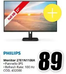 MediaWorld PHILIPS Monitor 27E1N1100A offerta