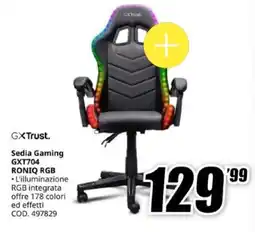 MediaWorld GXTrust Sedia Gaming GXT704 RONIQ RGB offerta