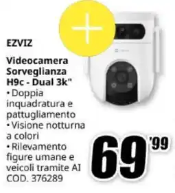 MediaWorld EZVIZ Videocamera Sorveglianza H9c - Dual 3k" offerta