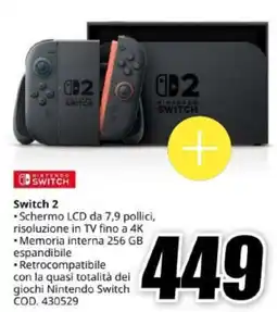 MediaWorld Switch 2 offerta