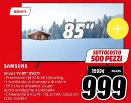 MediaWorld SAMSUNG Smart TV 85" 85Q7F offerta