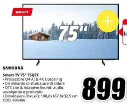 MediaWorld SAMSUNG Smart TV 75" 75Q7F offerta