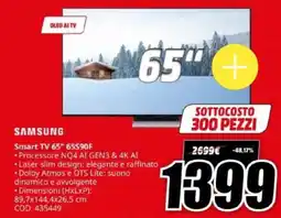 MediaWorld SAMSUNG Smart TV 65" 65590F offerta