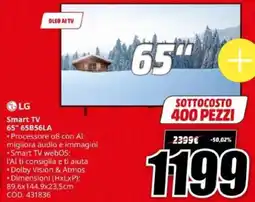 MediaWorld LG Smart TV 65" 65B56LA offerta