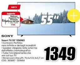 MediaWorld SONY Smart TV 55" 55XR83 offerta
