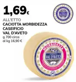 Basko Caciotta morbidezza caseificio VAL D'AVETO offerta