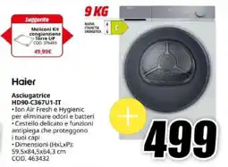 MediaWorld Haier Asciugatrice HD90-C367U1-IT offerta