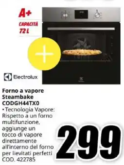 MediaWorld Electrolux Forno a vapore Steambake CODGH44TX0 offerta