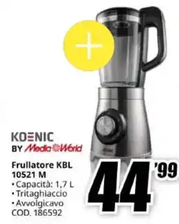 MediaWorld KOENIC Frullatore KBL 10521 M offerta