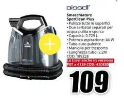 MediaWorld BISSELL Smacchiatore SpotClean Plus offerta