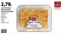 Basko La focaccia croccante QUALITÀ BASKO offerta
