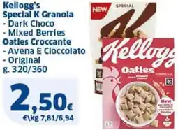 Sigma Kellogg's Special K Granola, Oatles Croccante offerta