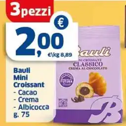 Sigma Bauli Mini Croissant Cacao, Crema, Albicocca offerta