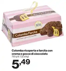 In'S Mercato Colomba ricoperta e farcita con crema e gocce di cioccolato offerta