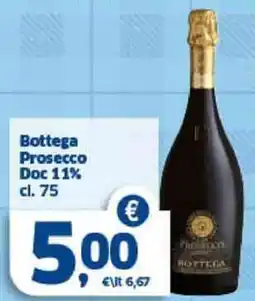 Sigma Bottega Prosecco Doc 11% offerta
