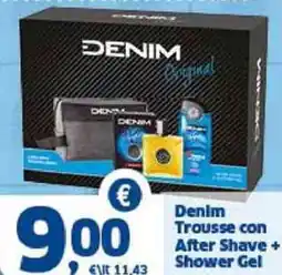 Sigma Denim Trousse con After Shave + Shower Gel offerta