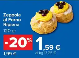 Carrefour Zeppola al Forno Ripiena offerta