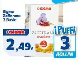 Sigma Sigma Zafferano 3 Buste offerta