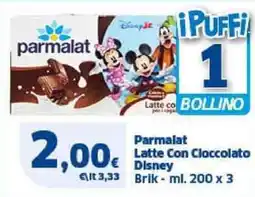 Sigma Parmalat Latte Con Cloccolato Disney Brik offerta