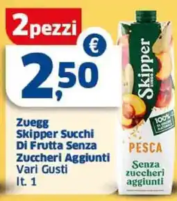 Sigma Zuegg Skipper Succhi Di Frutta Senza Zuccheri Aggiunti offerta