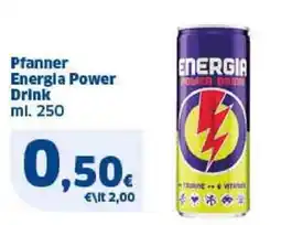 Sigma Pfanner Energia Power Drink offerta