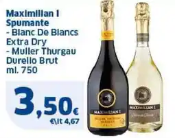 Sigma Maximilian I Spumante Blanc De Blancs Extra Dry, Muller Thurgau Durello Brut offerta